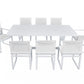 Colección de comedor al aire libre blanco moderno Renava Wake
