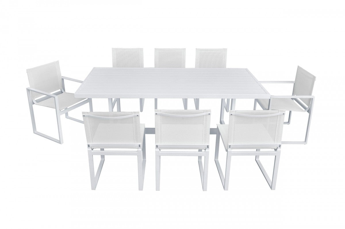 Renava Wake Modern White Outdoor Dining Collection