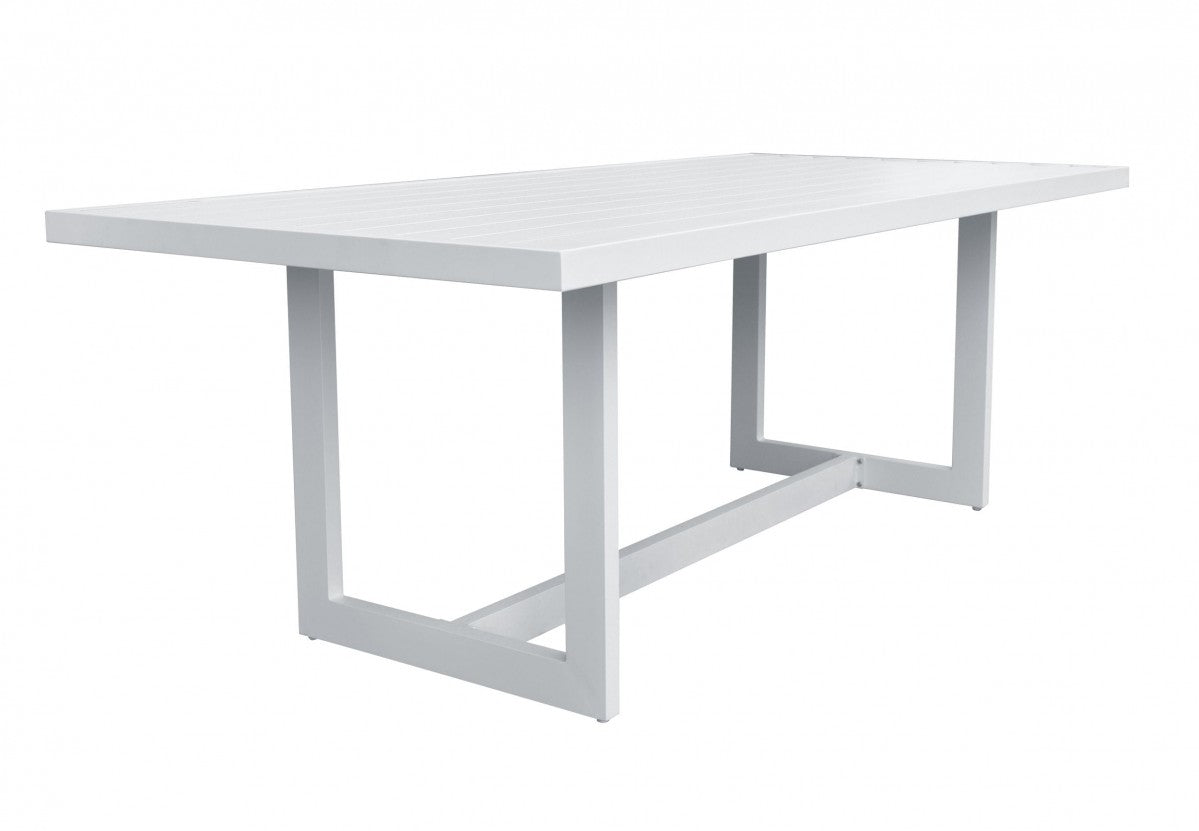Colección de comedor al aire libre blanco moderno Renava Wake