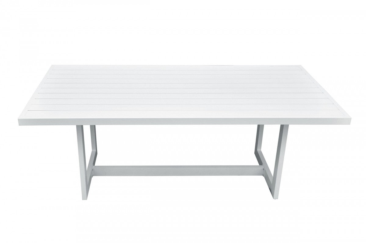 Colección de comedor al aire libre blanco moderno Renava Wake