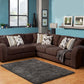 Comfort Industries Wesley 3 Pc Sectional - Chocolate
