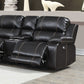 AC Pacific William Power Motion Sectional - Brown Leather Gel