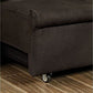 Sofá cama Mavis Futón CM2691 - Marrón oscuro